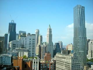 Beautiful City views from 1 bedrm Apt with Western exposure in Financial District!