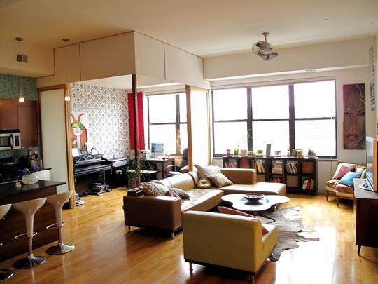 Oversized Raw Space Open Loft for Sale with Stunning Rooftop views of Manhattan 