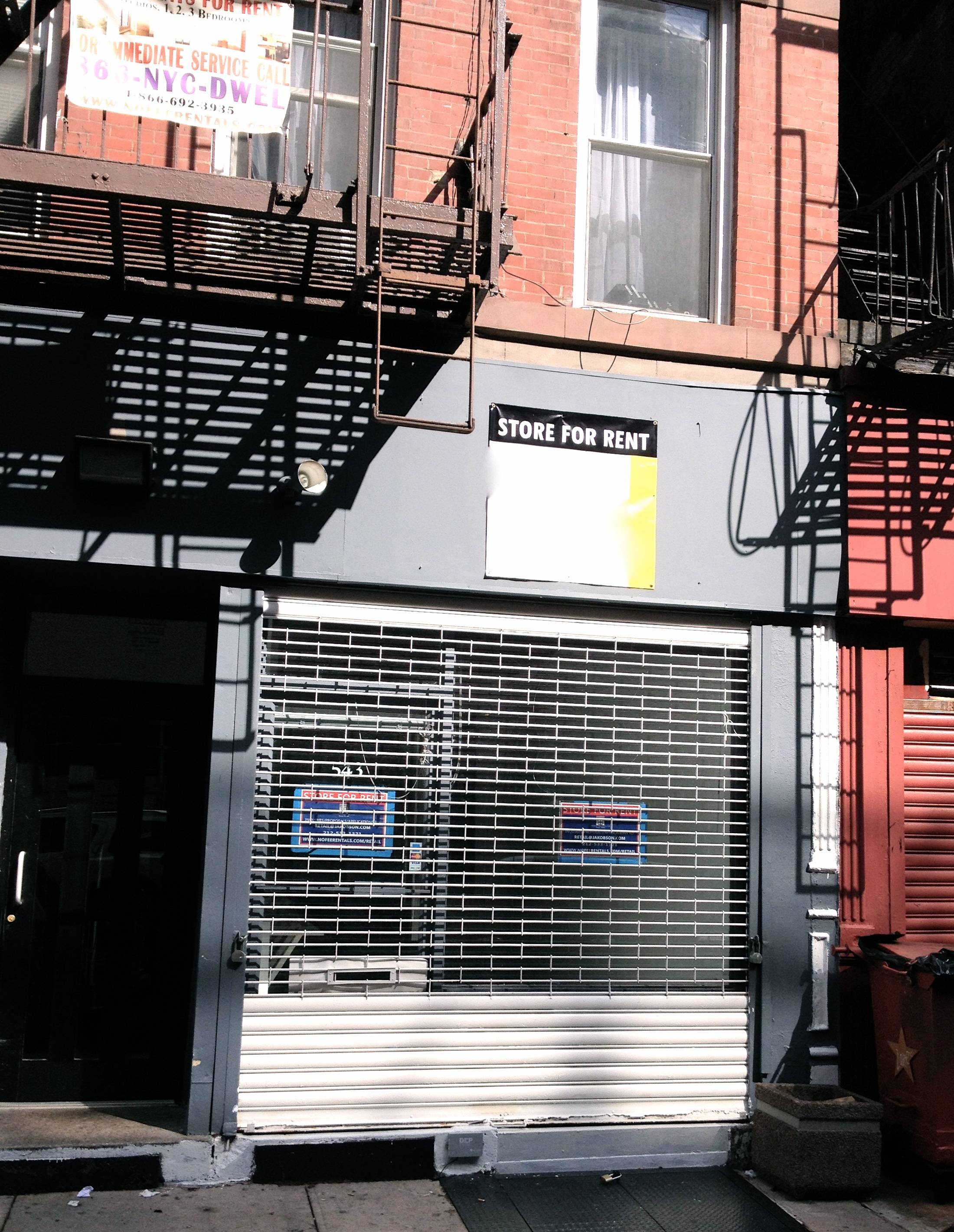 Affordable Retail Space in the East Village
