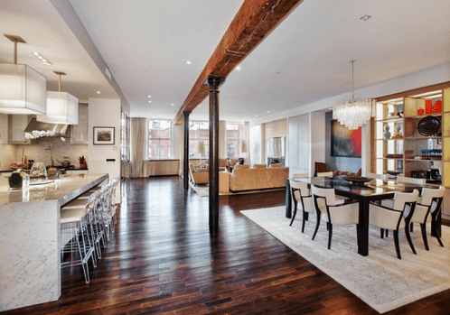 Three Bedroom, Three Bathroom Charming Loft in Tribeca