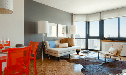 Tribeca Two bed/Two bath with lots of light.