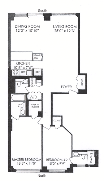 2 Bedroom/ Conv 3 in a Murray Hill Full Service Condominium