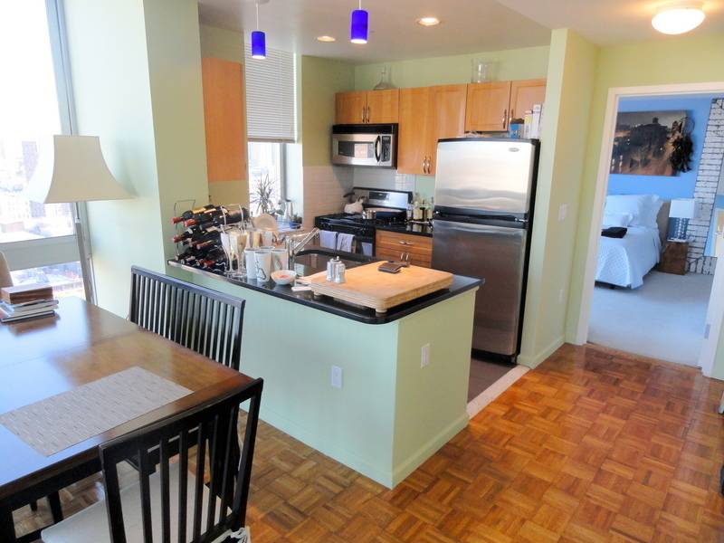 Brand New 1 Bed Unit Just Steps From Central Park & Train! _____ W/D, Dishwasher, Hardwood Floors ___ Gym, Pool In Building! Steps From Whole Foods