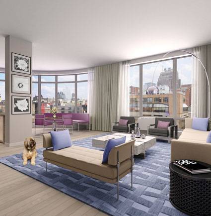 2 Bedroom /2 Bath in the Heart of Soho in a full service Building with No Fee 