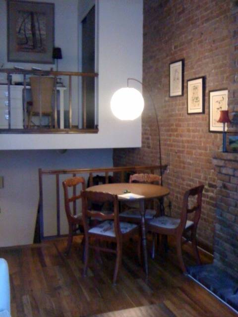 Upper West Side -steps from Central Park.  2 bedroom TRIPLEX townhome. Huge bay windows. Large Master. Fireplace. Exposed brick. Laundry. High ceilings. Low fee. $3,350 
