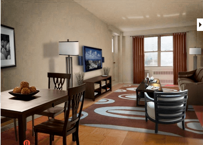 Large 1Bed/1Bath  Full Service Building + out door space    NO FEE $2995  