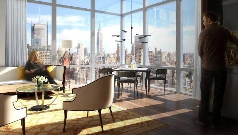 NO FEE * 1 Bedroom/1.5 Baths, Washer/Dryer in Midtown's Most Spectacular Building!