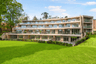 	The Pavilion crescent apartments overlooking parkland at Sunningdale Park, Ascot