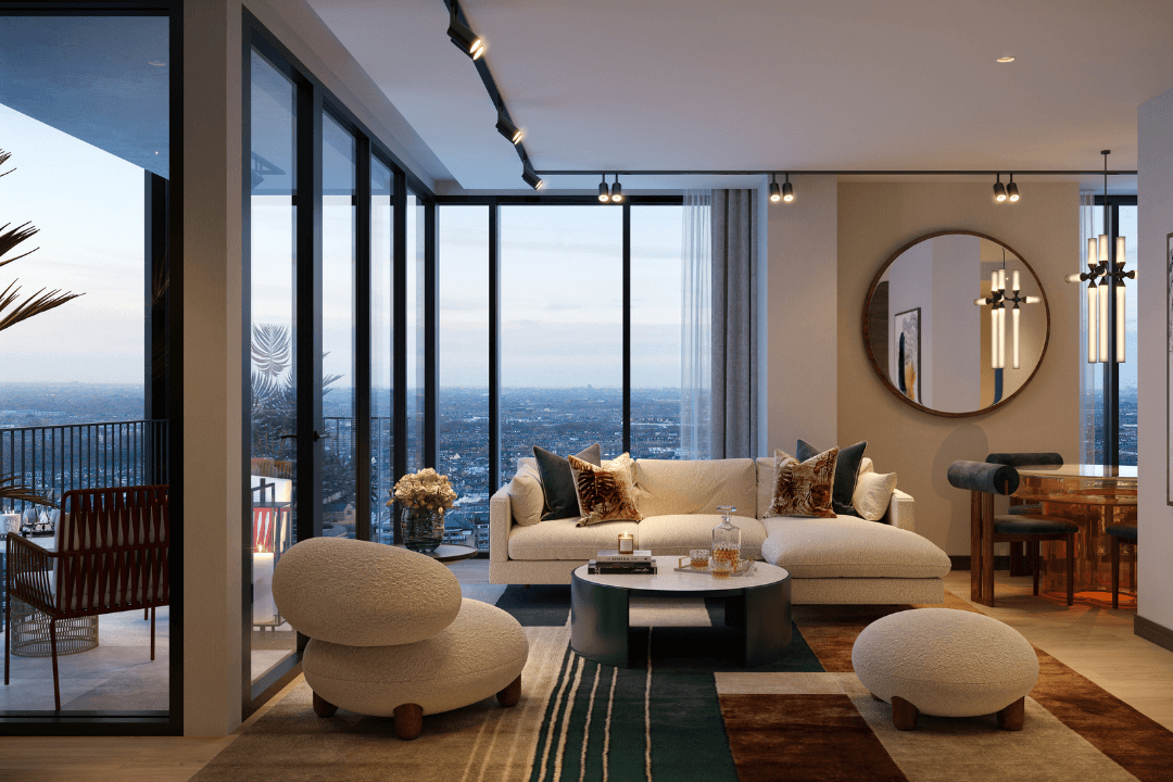 CGI illustration of 3 bedroom Apartment 