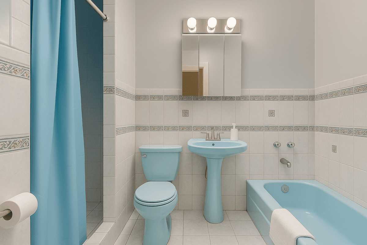 Bathroom Size and Coloring but some VS