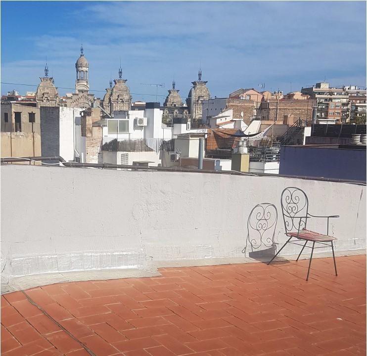 Communal rooftop terrace