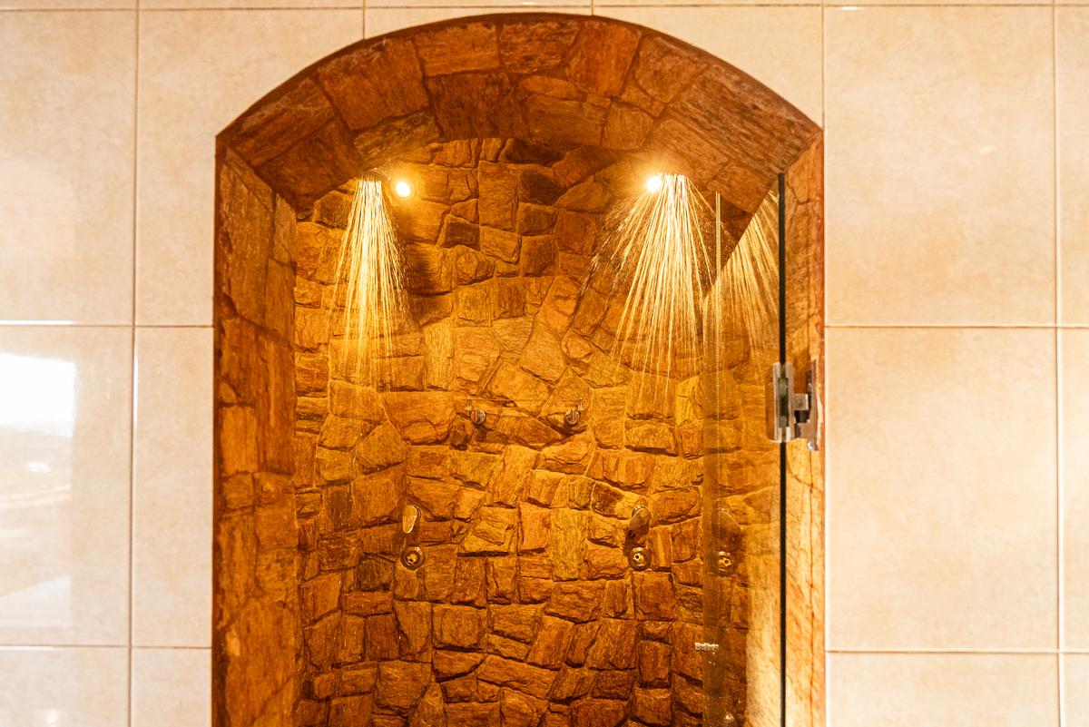 Primary Suite Double Stone Shower