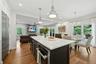 8-foot island with Miele convection oven and XO microwave drawer