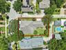 Aerial View of Large Fenced Yard