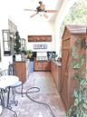 Comfortable casual outdoor kitchen for Grilling Nights!