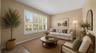Separate flex space for formal living room, piano room, or home office. (virtually staged)
