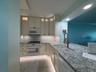 Kitchen with only accent lights on