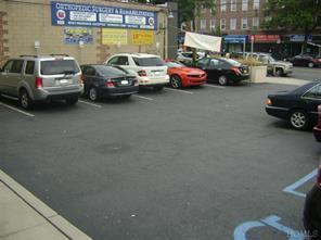 View of uncovered parking lot
