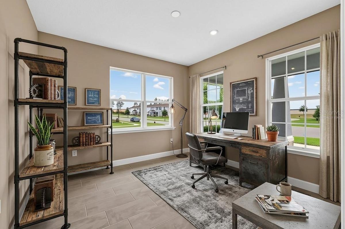 Office/den (virtually staged)