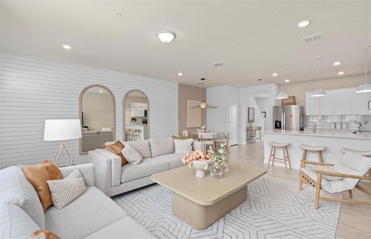 Model Home Design Only. Pictures and furnishings are for illustrative purposes only. Elevations, colors and options may vary. Furniture is for model h