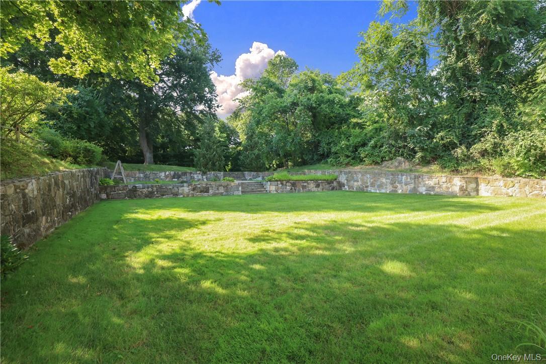 View of the beautiful backyard