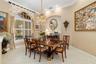 Dining room with lighted niche