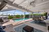 Lanai overlooks the pool and canal