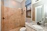 bathroom walk in shower and pool bath