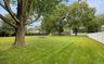 View of yard with a trampoline