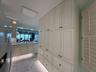 Kitchen with only accent lights on