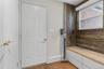 Mud room off garage