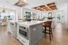 Kitchen Island facing Living Room