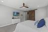 Primary Bedroom with barn door for privacy