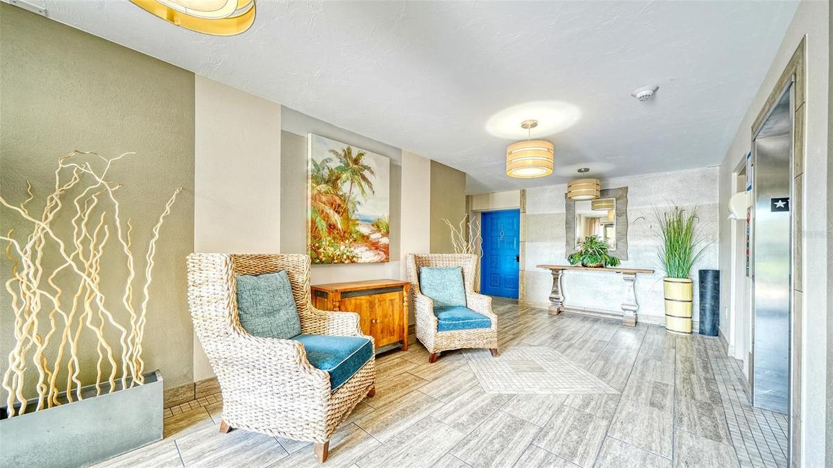 Lobby of 225 Hourglass Way.