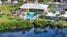 Another aerial view of the clubhouse and pool.