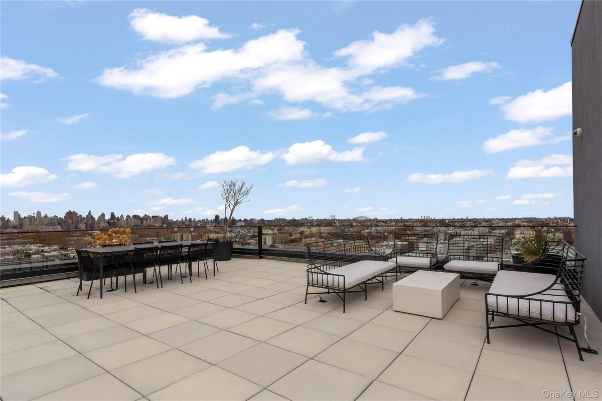 View of patio / terrace featuring a skyline view