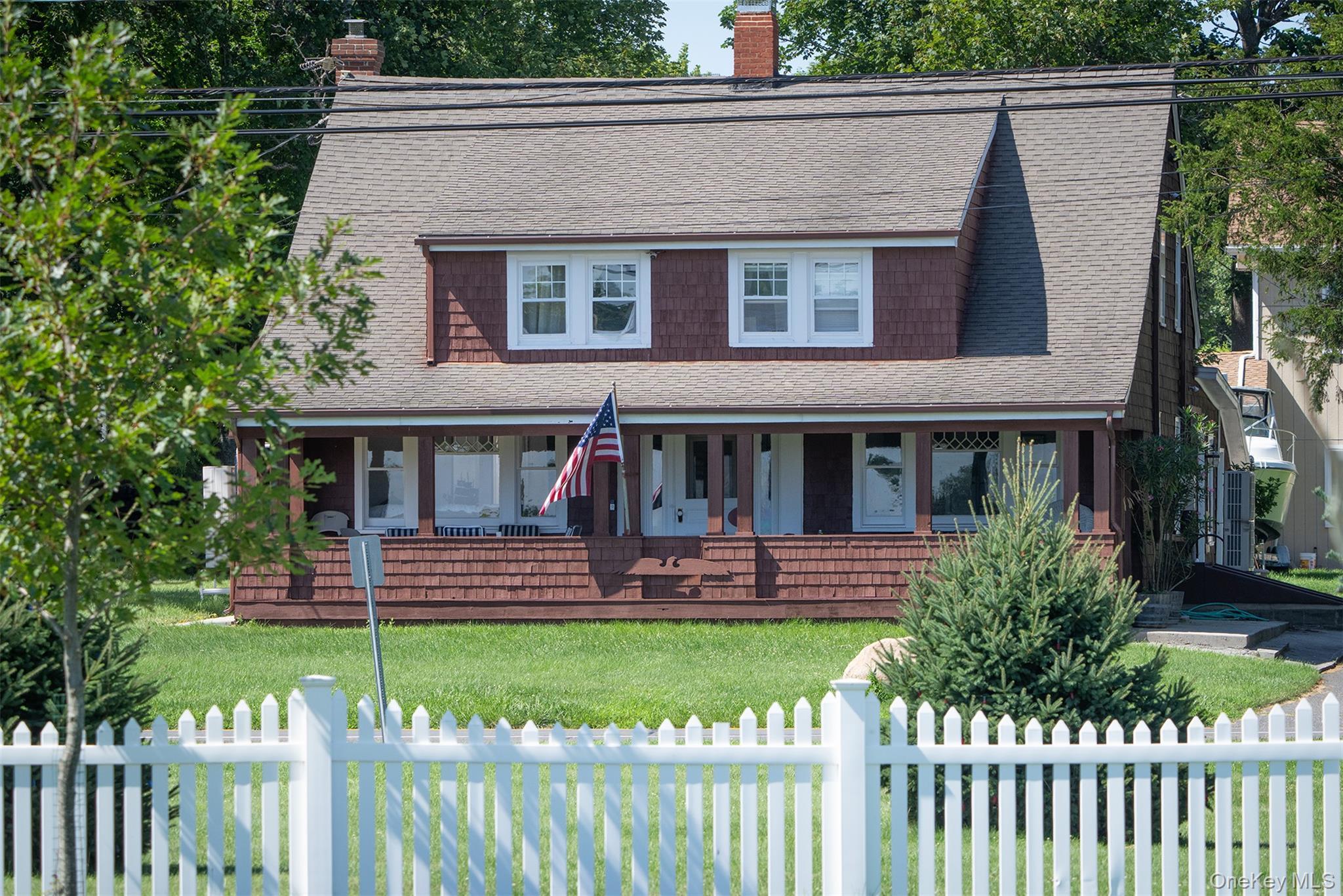 Classic architecture from a home that was centered in the agricultural history of potato farms and this was all open views back in the 1800's to the w