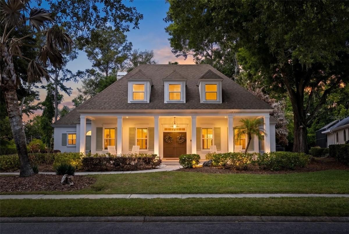 Twilight Front Elevation