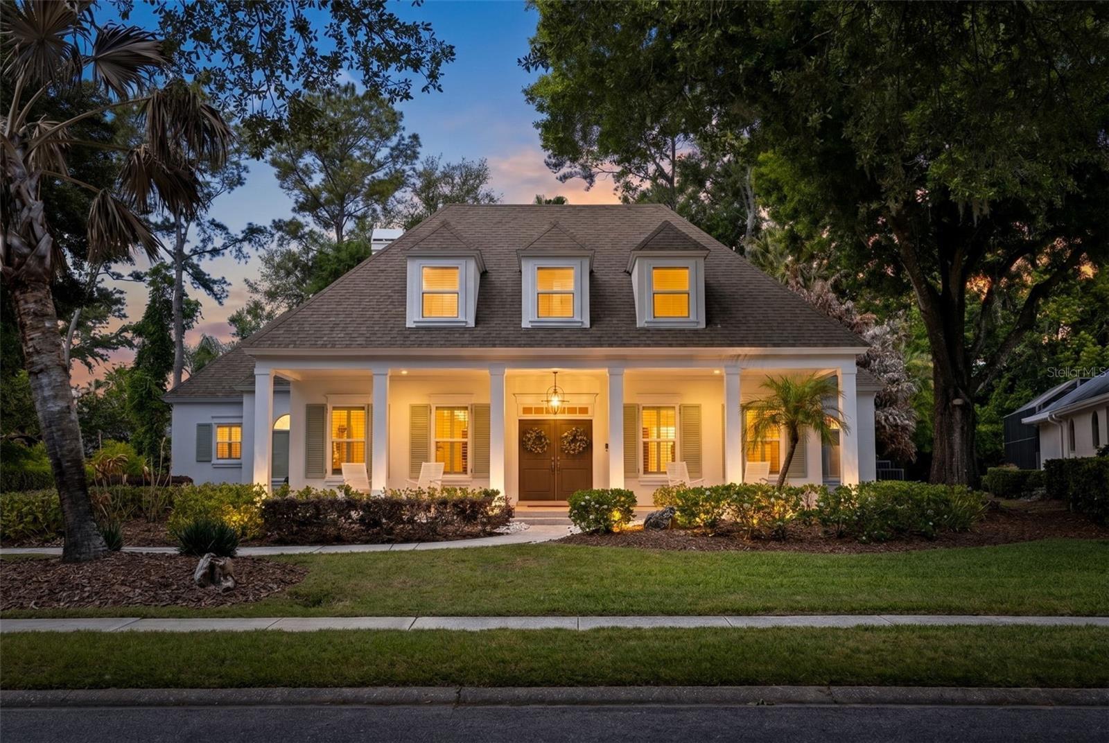 Twilight Front Elevation