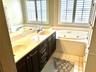 TWIN SINKS, SOAKING TUB AND WALK IN SHOWER