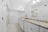 Master bath with dual sinks