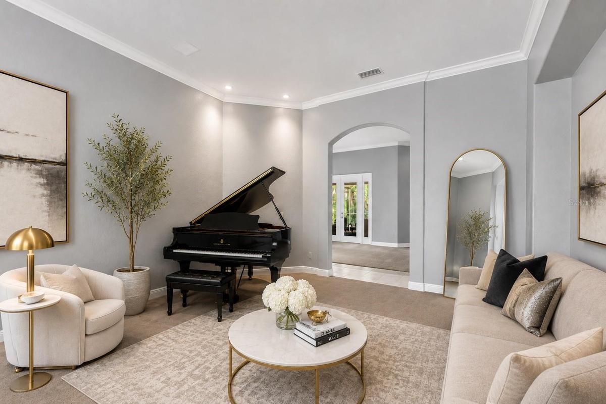 Formal Living Room Virtual Staged