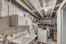 laundry room in basement