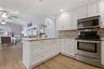Open concept kitchen and living space