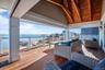 Wooden terrace with a water view