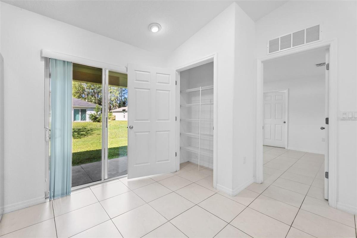Pantry exit to back patio