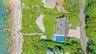 Drone / aerial view of a pool