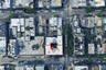 Aerial overview of property's location featuring property boundaries highlighted