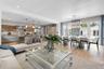 Informal Living Room + Dining Room + Kitchen Combination