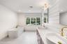New with shower, soaking tub, water closet. nickel gap walls